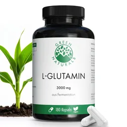 Green Naturals Green Naturals L-Glutamin 3000 mg vegan Kapseln – Produktbild 1 von 1