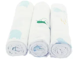 HANS NATUR Spucktücher Bio-Baumwolle 3er-Set "Lovis" Maße 75 x 75 cm – Produktbild 1 von 1