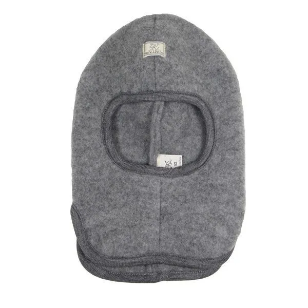 Pickapooh Pickapooh Sturmhaube kbT Schurwolle Fleece, Grau-melange, – Produktbild 1 von 2