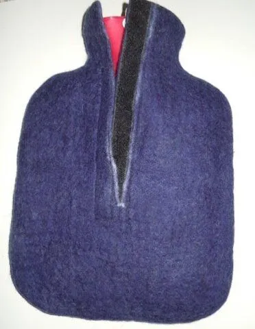 short'n'pietz short'n'pietz Wärmflaschenbezug handgefilzt, Blau- anker, – Produktbild 1 von 2