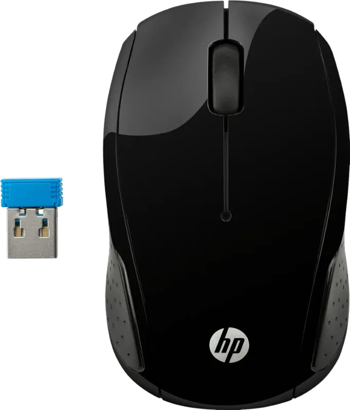 HP Kabellose HP Maus 200 Schwarz, Schwarz, – Produktbild 1 von 1