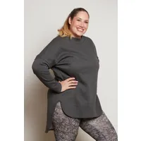 WiDDA Widda Damen vegan Pullover Long Linga Grau Melange – Produktbild 1 von 1