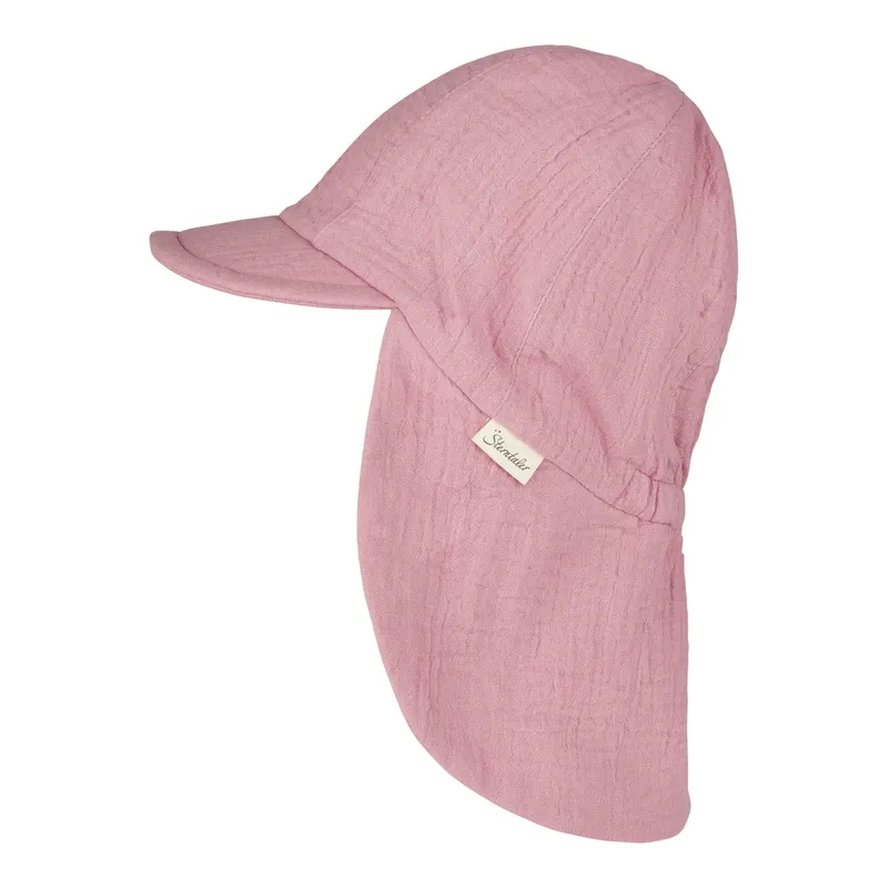 Sterntaler Sterntaler Musselin-Schirmmütze mit Nacken- und UV-Schutz, Rosa, – Produktbild 1 von 3