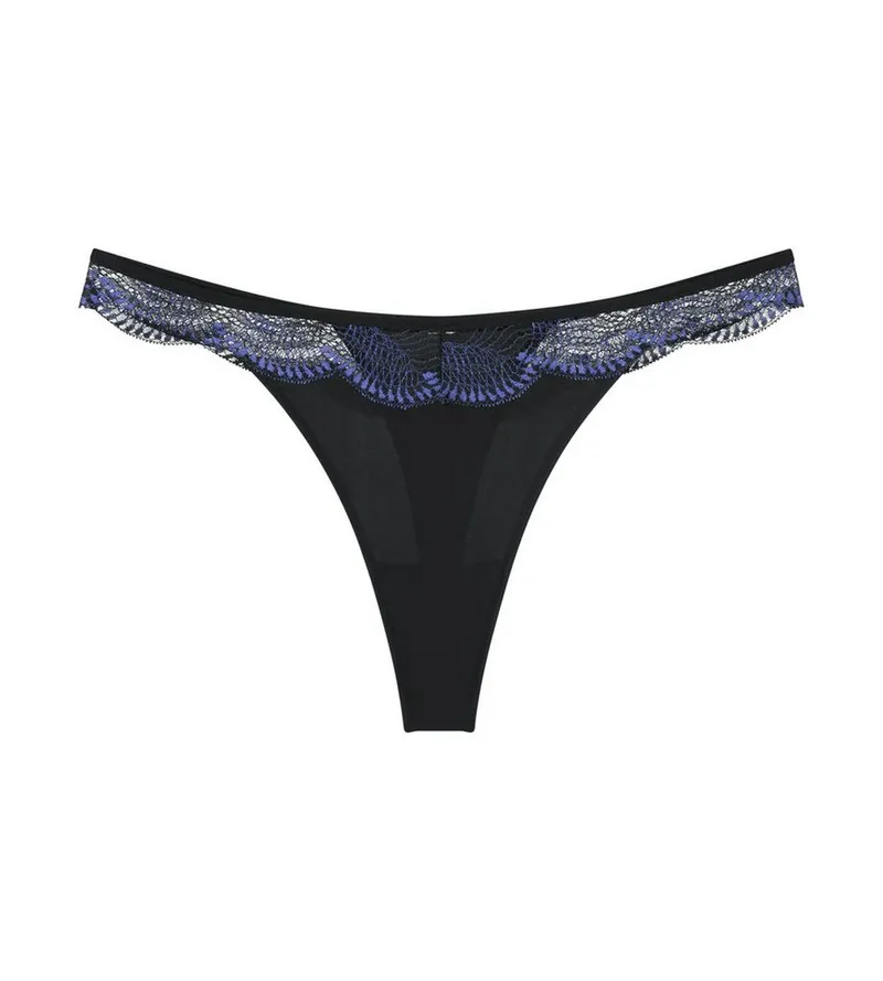 Triumph Triumph Slip Comfort Glam String raffinierte Spitze, Schwarz, – Produktbild 2 von 5