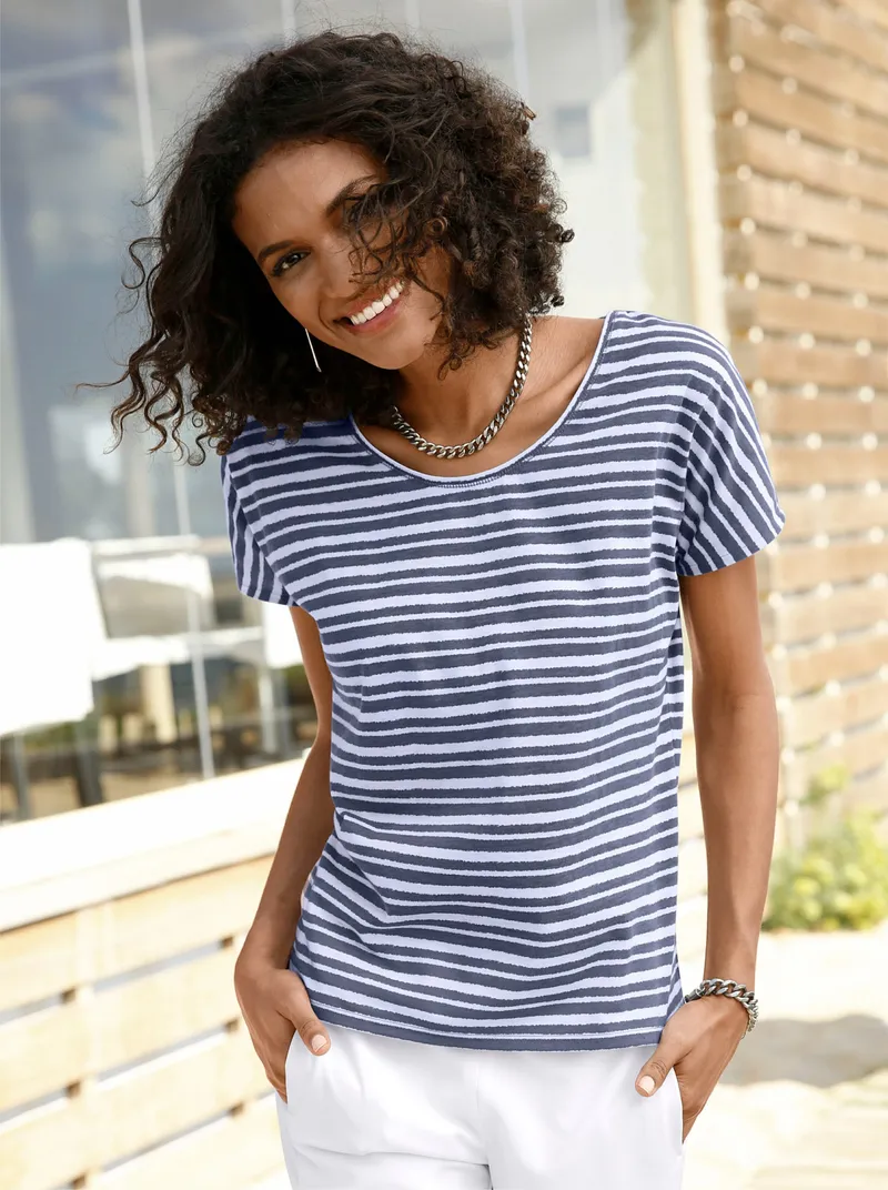Witt T-Shirt, Jeansblau-gestreift, – Produktbild 1 von 3