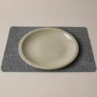 easy and green easy and green Tischset Filz (45 x 30cm) aus weichem 5mm Wollfilz, Hellgrau, – Produktbild 1 von 1