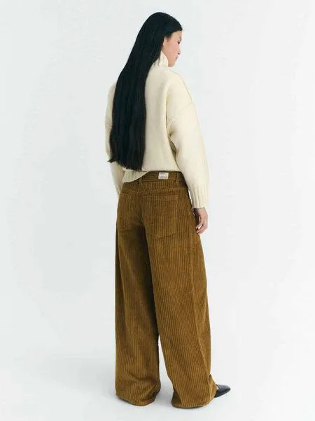 thinking mu thinking mu Damen Hose - Corduroy Hedda Pants - aus Bio-Baumwolle, Light oak (braun), – Produktbild 3 von 4