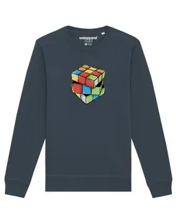 watapparel watapparel Sweatshirt Unisex Pixel Zauberwürfel – Produktbild 1 von 1