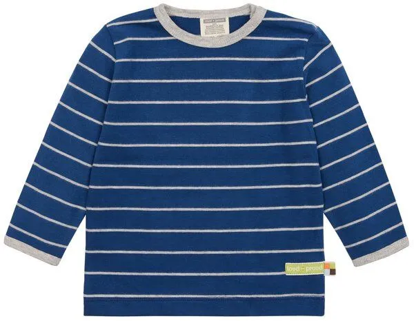 loud + proud loud + proud Babys & Kinder Shirt Langarm Ringel, GOTS-zertifiziert, Ultramarine(blau), – Produktbild 1 von 1
