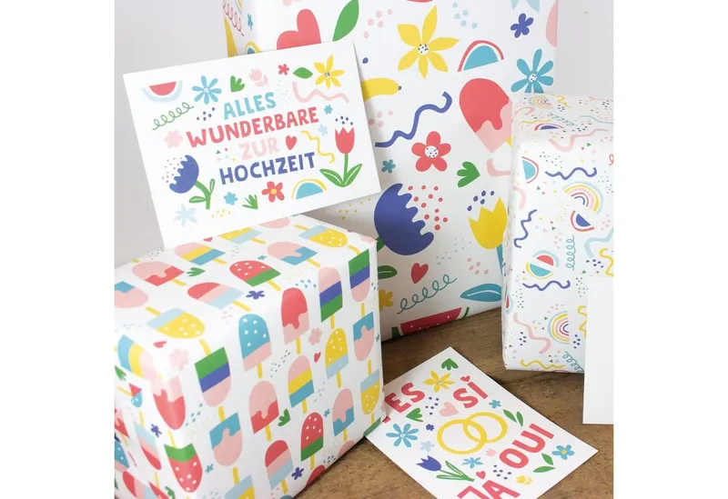 Bow & Hummingbird Bow & Hummingbird Geschenkpapier Ice Cream – Produktbild 7 von 7