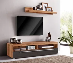 OTTO home Lowboard Roger,Breite 140 cm, stilvolle TV-Kommode, inclusive Wandboard, TV-Schrank mit viel Stauraum, TV-Board, 2 Klappen – Produktbild 1 von 1