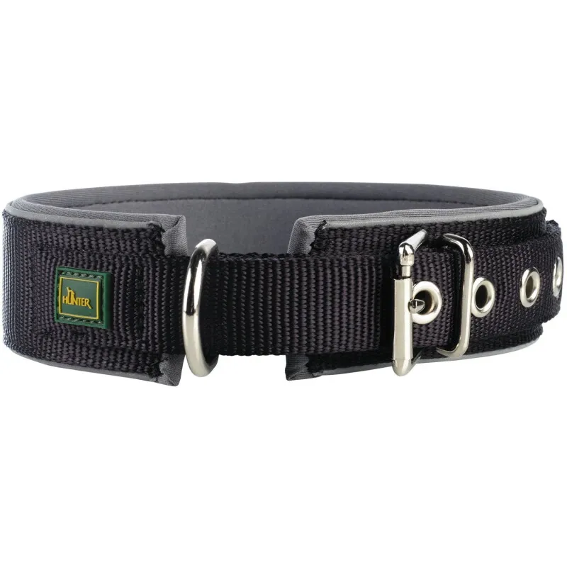 Hunter Hunter Halsband Neopren Reflect schwarz/ grau 60 cm, Schwarz/ grau, – Produktbild 1 von 2