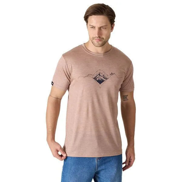 Woolona Woolona Lyocell & Merinowolle T-Shirt - TERRA 50/50, Brown, – Produktbild 3 von 8