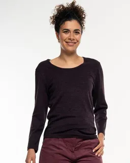Alma & Lovis Alma & Lovis Softes Longsleeve aus Organic Wool-Cotton-Mix | Melange Cot-Wool Shirt – Produktbild 1 von 1