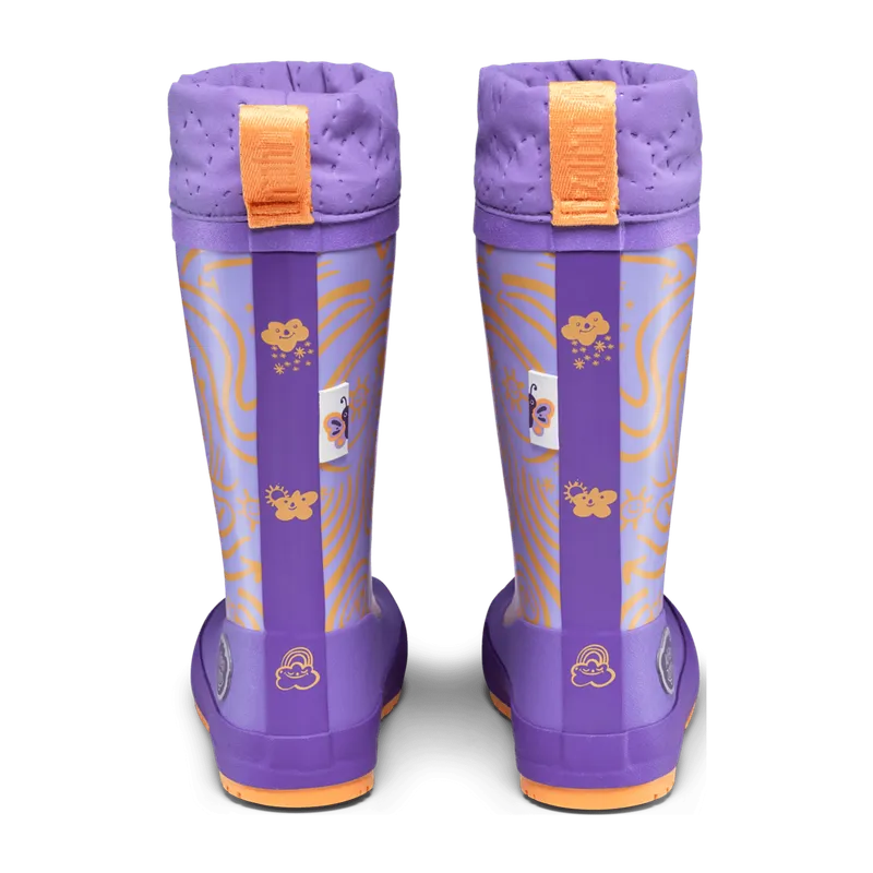 Affenzahn Affenzahn Gummistiefel Puddly Schmetterling für Kinder, lila, Größe 31 EU, Lila, – Produktbild 4 von 6