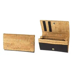 weltPartner weltPartner Portemonnaie aus Kork und Bio-Baumwolle, 16x9cm – Produktbild 1 von 1