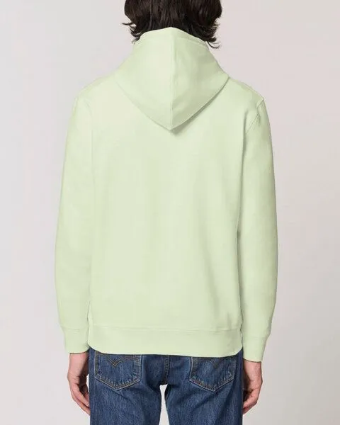 Human Family Human Family Bio Unisex Hoodie - "Drum - Solidarity", Hellgrün (green), – Produktbild 4 von 4
