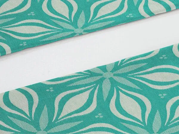 Nature by Adam Nature by Adam Tischset 2er Pack aus 100% Bio-Baumwolle - Made in Germany - Retro Floret, Petrol, – Produktbild 1 von 4