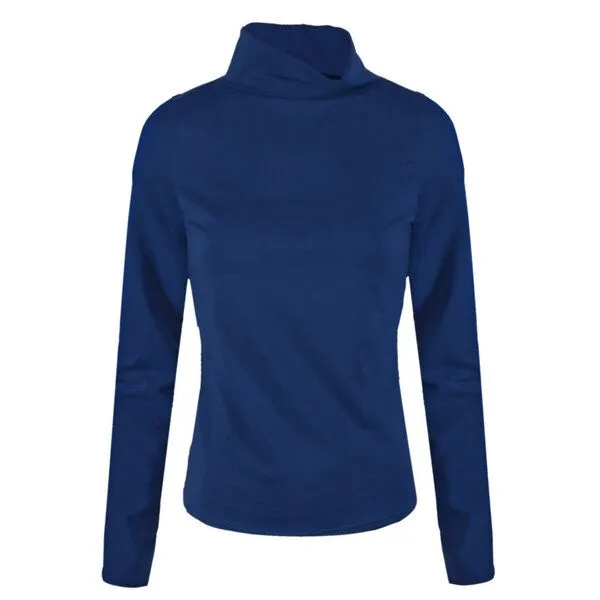 Frija Omina Frija Omina Bio-Rollkragen-Shirt Rolli, Dunkelblau, – Produktbild 1 von 2