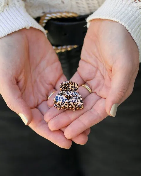 lille mus lille mus Haarklammer 'Herzchen', Gepard, – Produktbild 4 von 4