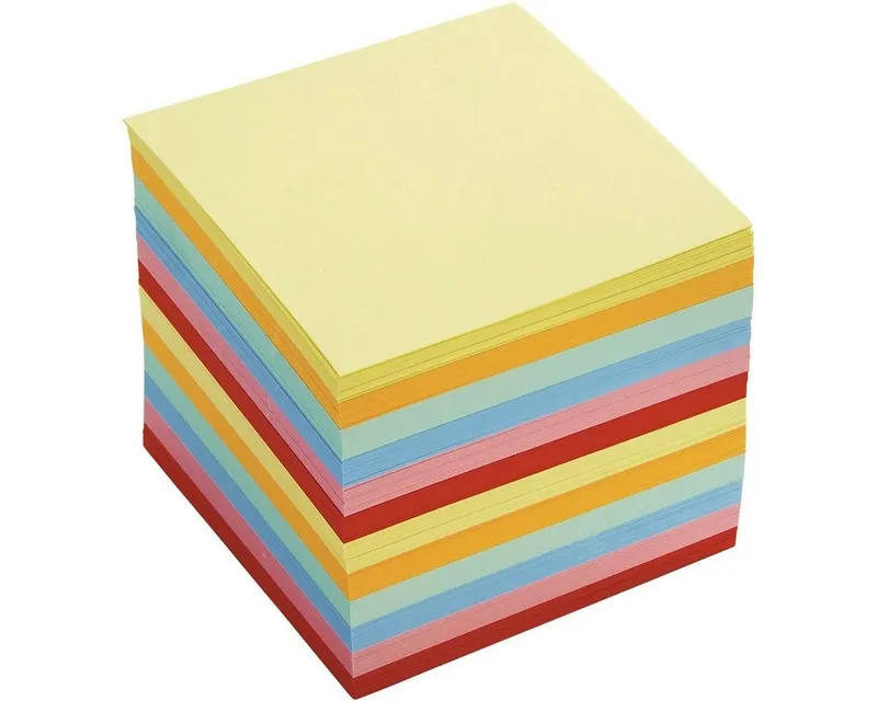 Otto Office Notizzettel, 90x90 mm, 700 Blatt, lose, Blau|bunt|gelb|rot, – Produktbild 3 von 4