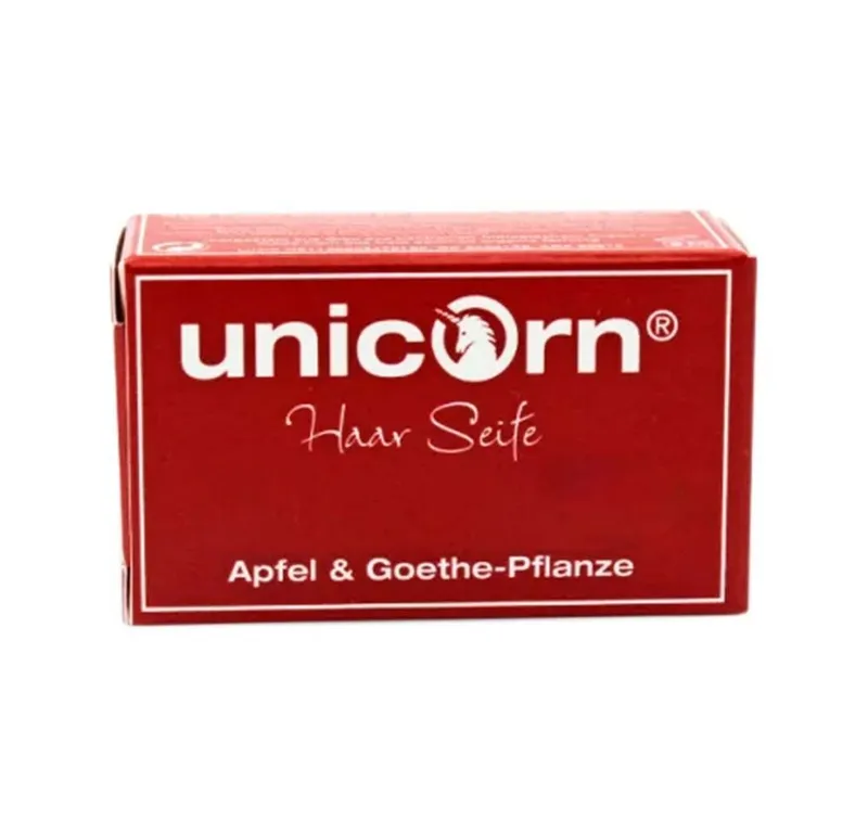 Unicorn Unicorn Haarseife Apfel & Goethe-Pflanze - Haar Seife 16g – Produktbild 1 von 2