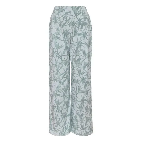 Jaya Jaya KAIRO COTTON NATURE - Damen - Yoga/Loungepants mit Print aus elastischer Biobaumwolle, Dusk blue/grün, – Produktbild 3 von 3