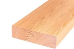 woodstore24 Lärche kanadisch KD, beidseitig glatt gehobelt, Kanten gefast, 27 x 143 mm, Länge 3,05 m – Produktbild 1 von 1