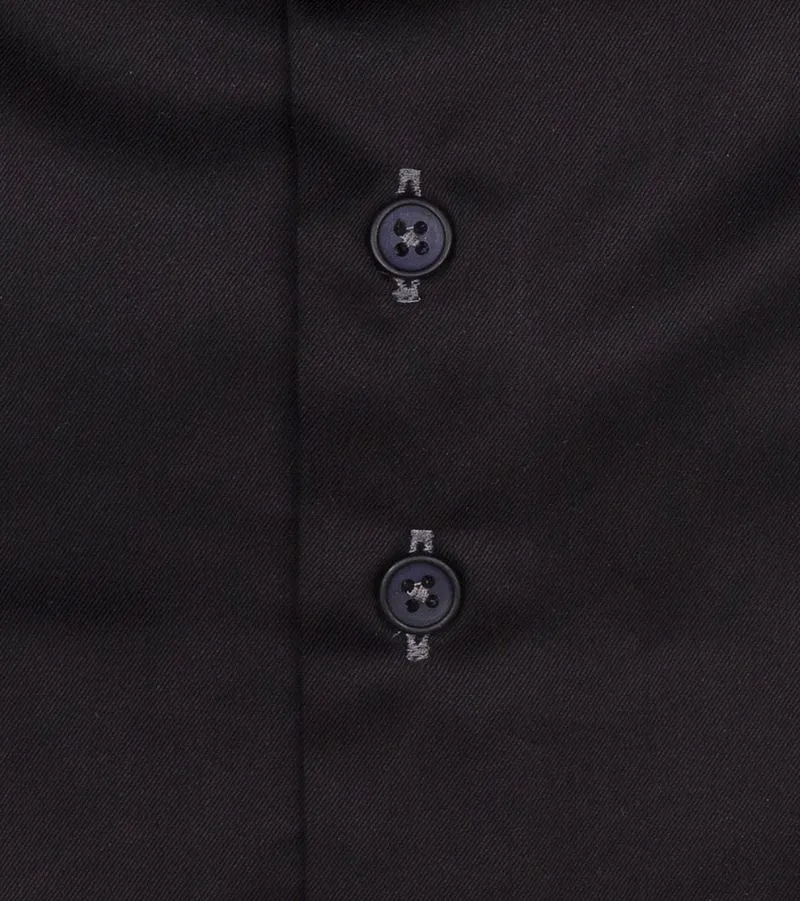 R2 Amsterdam R2 Amsterdam Hemd Twill, Schwarz, – Produktbild 2 von 2