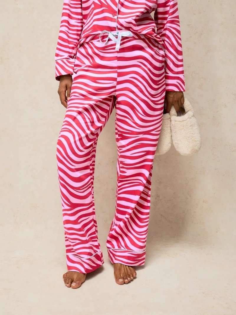 White Stuff White Stuff Pyjamahose Nina, Rosa print, – Produktbild 1 von 4