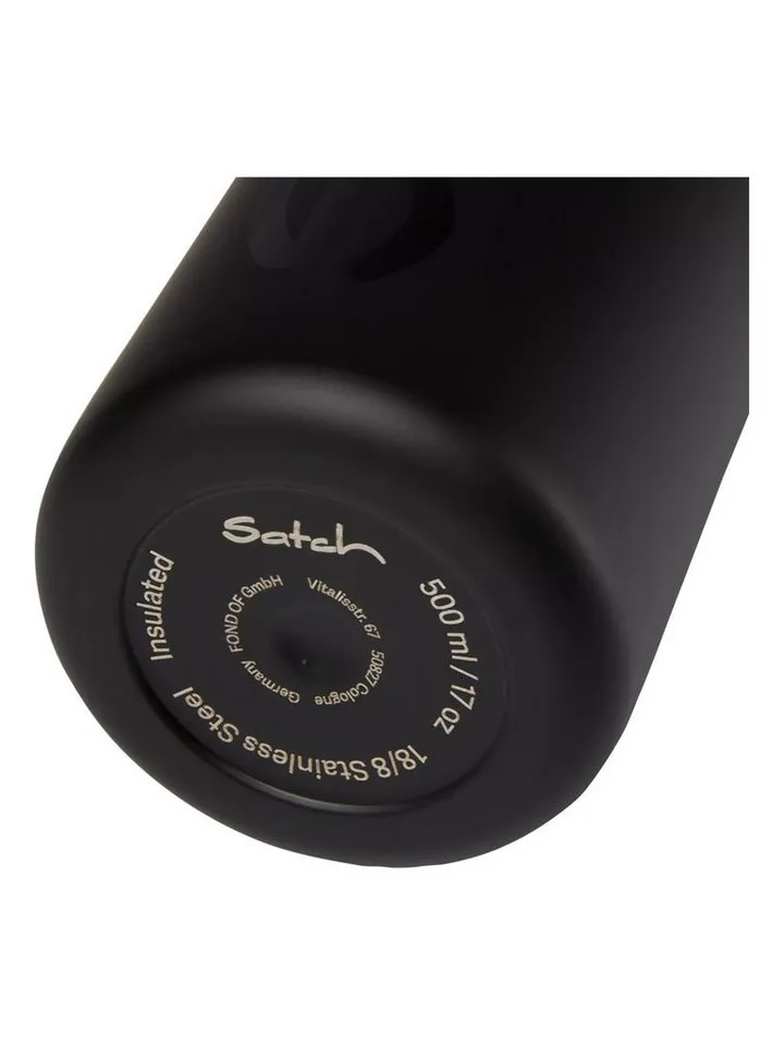 Satch Satch Trinkflasche Trinkflasche, auslaufsicher und kohlensäuregeeignet, Schwarz, – Produktbild 5 von 5