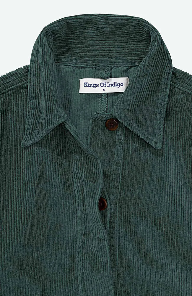 Kings Of Indigo Kings of Indigo Damen vegan Jacke Ota Cord Dunkelgrün, Grün, – Produktbild 1 von 2