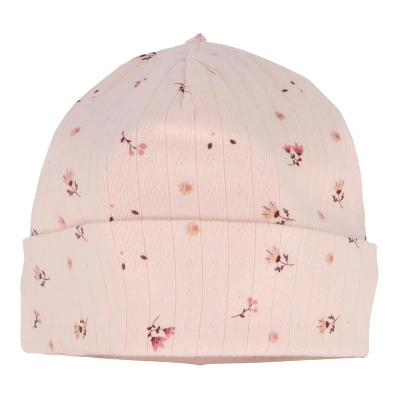 Maximo Maximo Erstlingsmütze Blumen Rippqualität, Rosa, – Produktbild 1 von 1