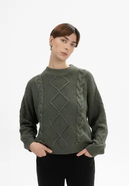 MELA Zopfmuster Pullover Modell: Samaira – Produktbild 1 von 1