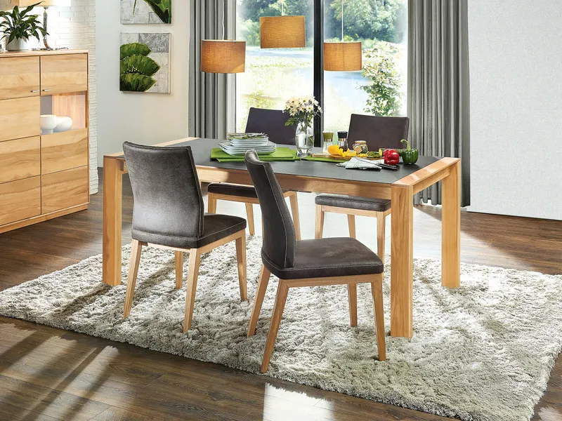 allnatura Tisch "Alivio" ohne Auszug 100x120 cm, Kernbuche, – Produktbild 2 von 2