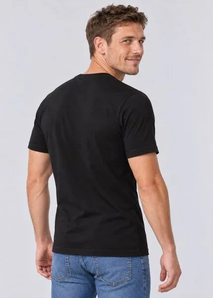 COREBASE COREBASE T-Shirt aus 100 % Bio-Baumwolle, 300 g/m², Schwarz, – Produktbild 8 von 8