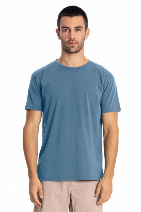 RAVENS VIEW IBIZA RAVENS VIEW IBIZA Herren vegan T-Shirt Rundhalsausschnitt Azur Jeans Blau, Dunkelblau, – Produktbild 1 von 1
