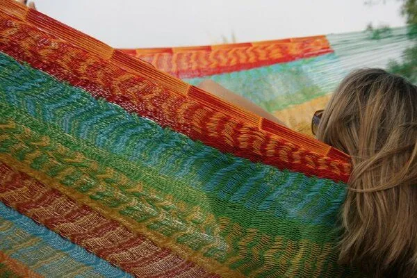 MacaMex MacaMex Mexikanische Netzhängematte Matrimonial Baumwolle, Multicolor (bunt), – Produktbild 2 von 4