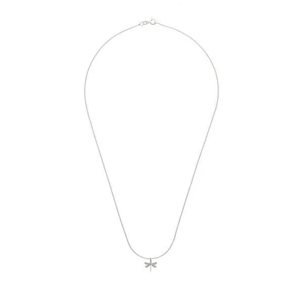 BELLYBIRD Jewellery BELLYBIRD Jewellery Halskette - KLEINE LIBELLE - zarter Anhänger, 925 Silber vergoldet, Silber, – Produktbild 3 von 3