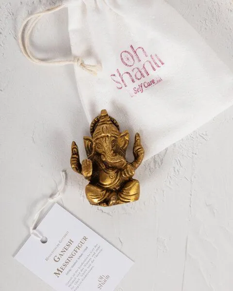 Oh Shanti Oh Shanti Ganesh Messingfigur – Produktbild 2 von 4