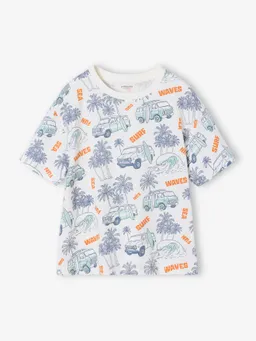 Vertbaudet T-Shirt bunter Alloverprint Jungen – Produktbild 1 von 1