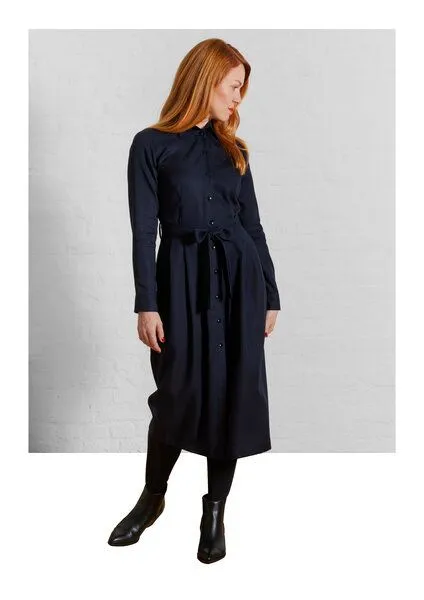 Sophia Schneider-Esleben Sophia Schneider-Esleben Dress Marie, Navy Damenkleid aus Tencel – Produktbild 2 von 3