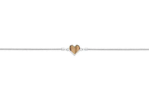 BeWooden BeWooden Herzchen Armbänder mit Holzdetail, Lini, – Produktbild 1 von 3