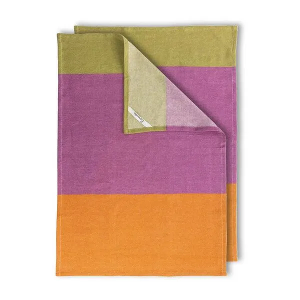 Tranquillo Tranquillo Geschirrtuch COLOURI – Bio-Baumwolle, Violett, – Produktbild 3 von 5