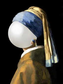 Photocircle Photocircle Poster / Leinwandbild - Pearl with a girl earring – Produktbild 1 von 1