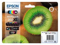 Epson Epson 5er Set Tintenpatronen 202XL schwarz, cyan, magenta, gelb, photo schwarz – Produktbild 1 von 1