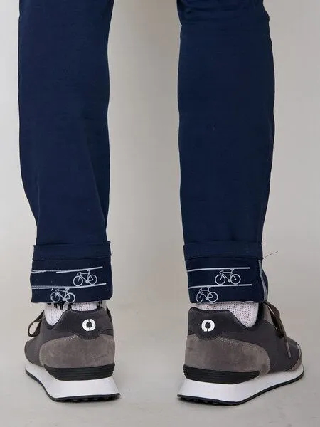 GreenBomb GREENBOMB Basic Tough - Gemütliche Chino aus Bio-Baumwoll Mix / GOTS / Fair & Vegan, Blau, – Produktbild 3 von 4