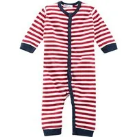 Living Crafts Living Crafts Baby und Kinder Schlafanzug Bio-Baumwolle rot-weiß gestreift Gr. 74/80 – Produktbild 1 von 1
