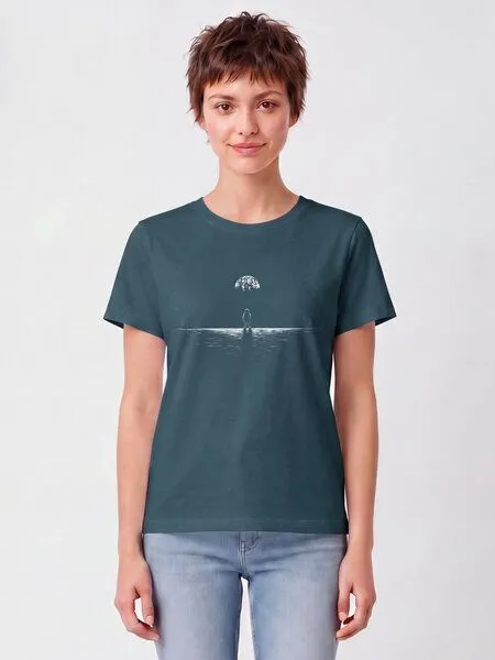 watapparel watapparel T-Shirt Frauen Lost in space, Stargazer, – Produktbild 2 von 2