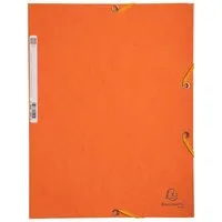 Exacompta 25 Exacompta Sammelmappen, Colorspan-Karton, 400 g/m², DIN A4, 3 Klappen, orange – Produktbild 1 von 1